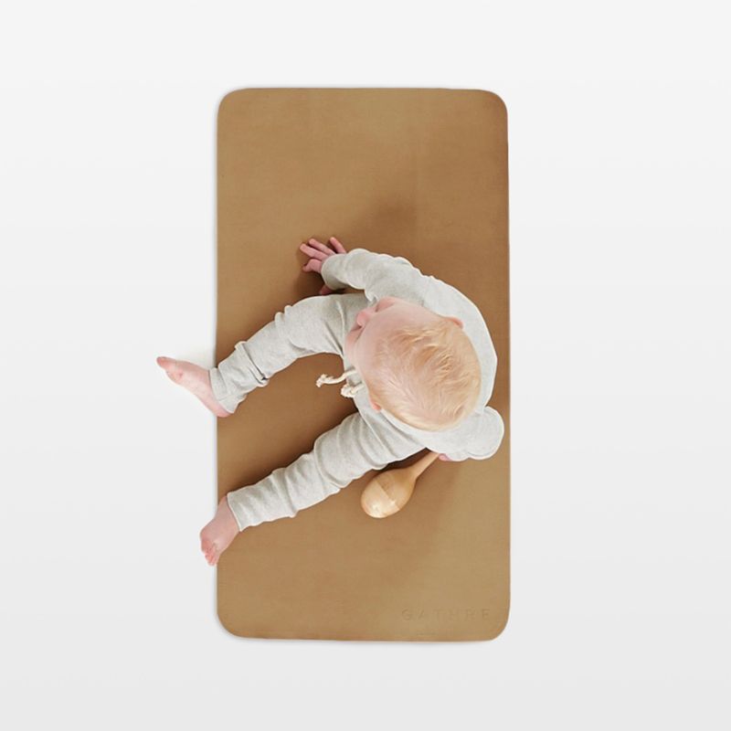 Gathre Micro+ Light Brown Bonded Leather Baby Changing Pad - image 3 of 6