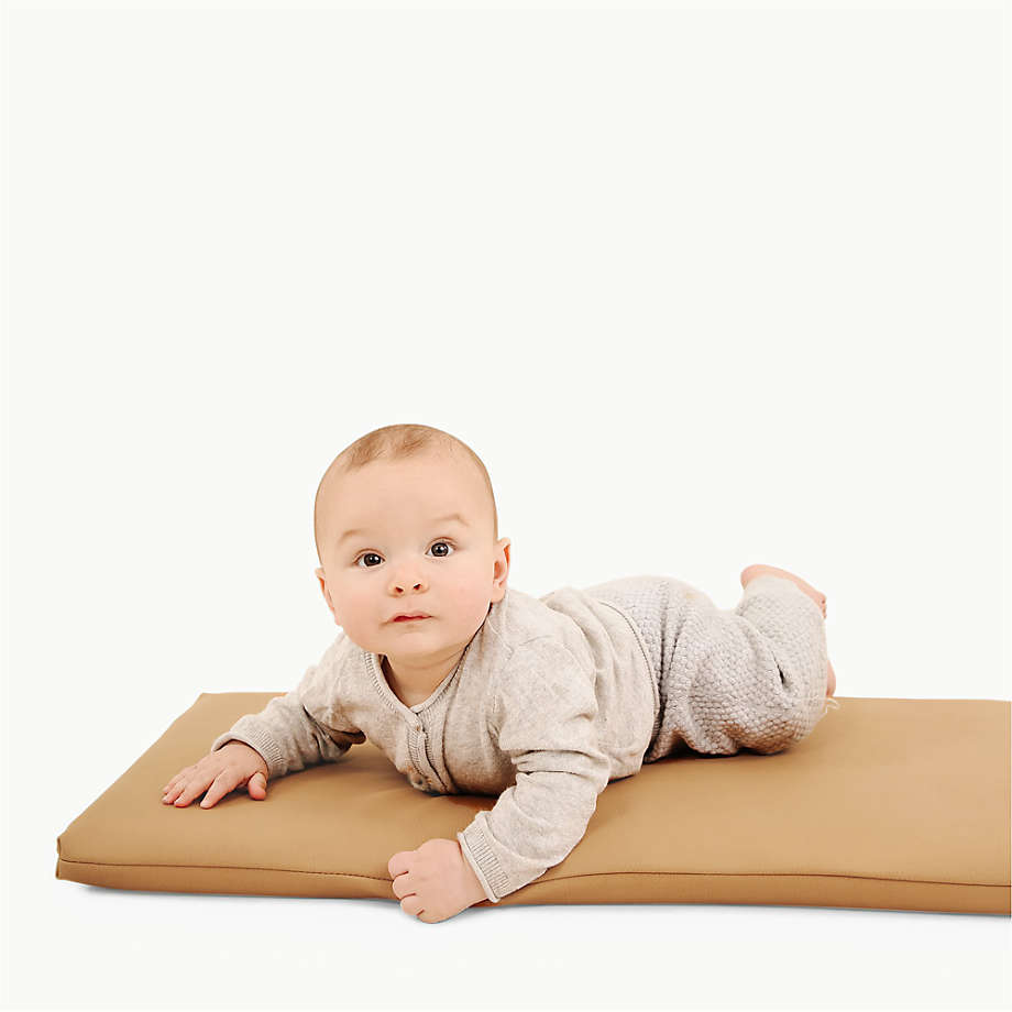 Gathre Padded Micro+ Light Brown Vegan Leather Baby Changing Pad
