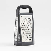 Microplane 5-Blade Box Grater Black + Reviews | Crate & Barrel