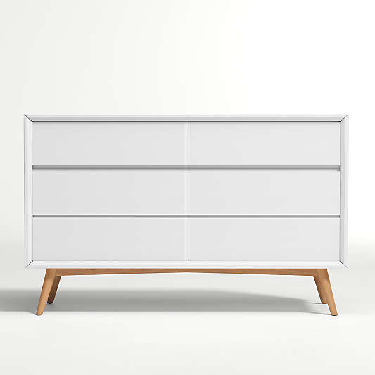 Kids Mid-Century Wide Dresser