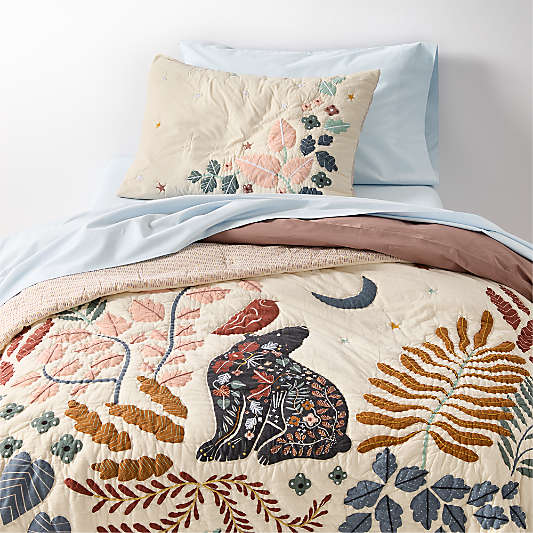 Midnight Moon Organic Cotton Voile Kids Quilt