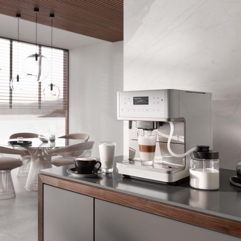 Miele CM6360 Lotus White Countertop Coffee and Espresso Machine with MilkPerfect - image 1 of 3