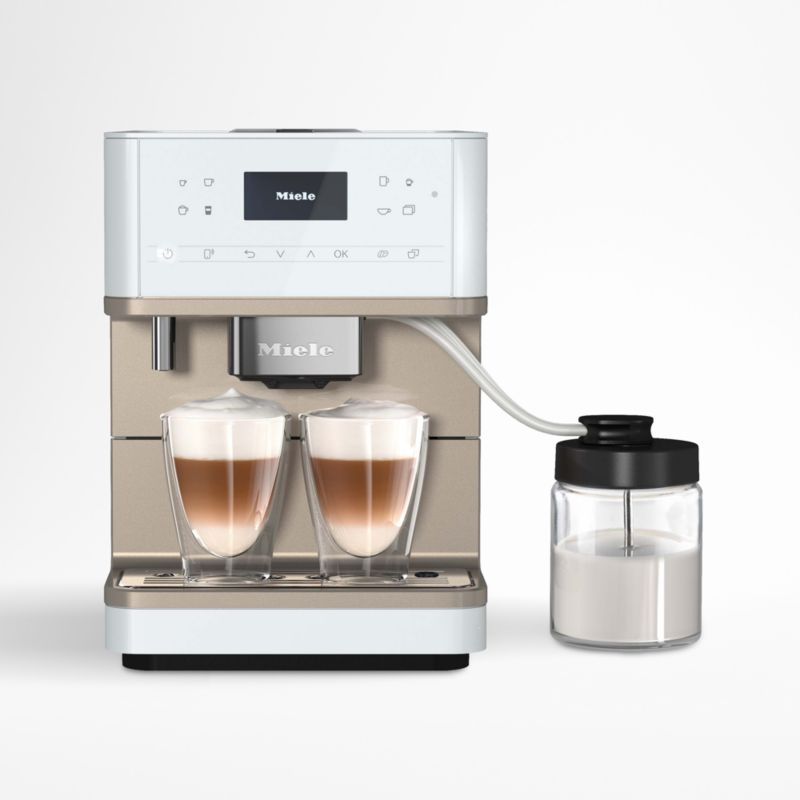 Miele CM6360 Lotus White Countertop Coffee and Espresso Machine with ...