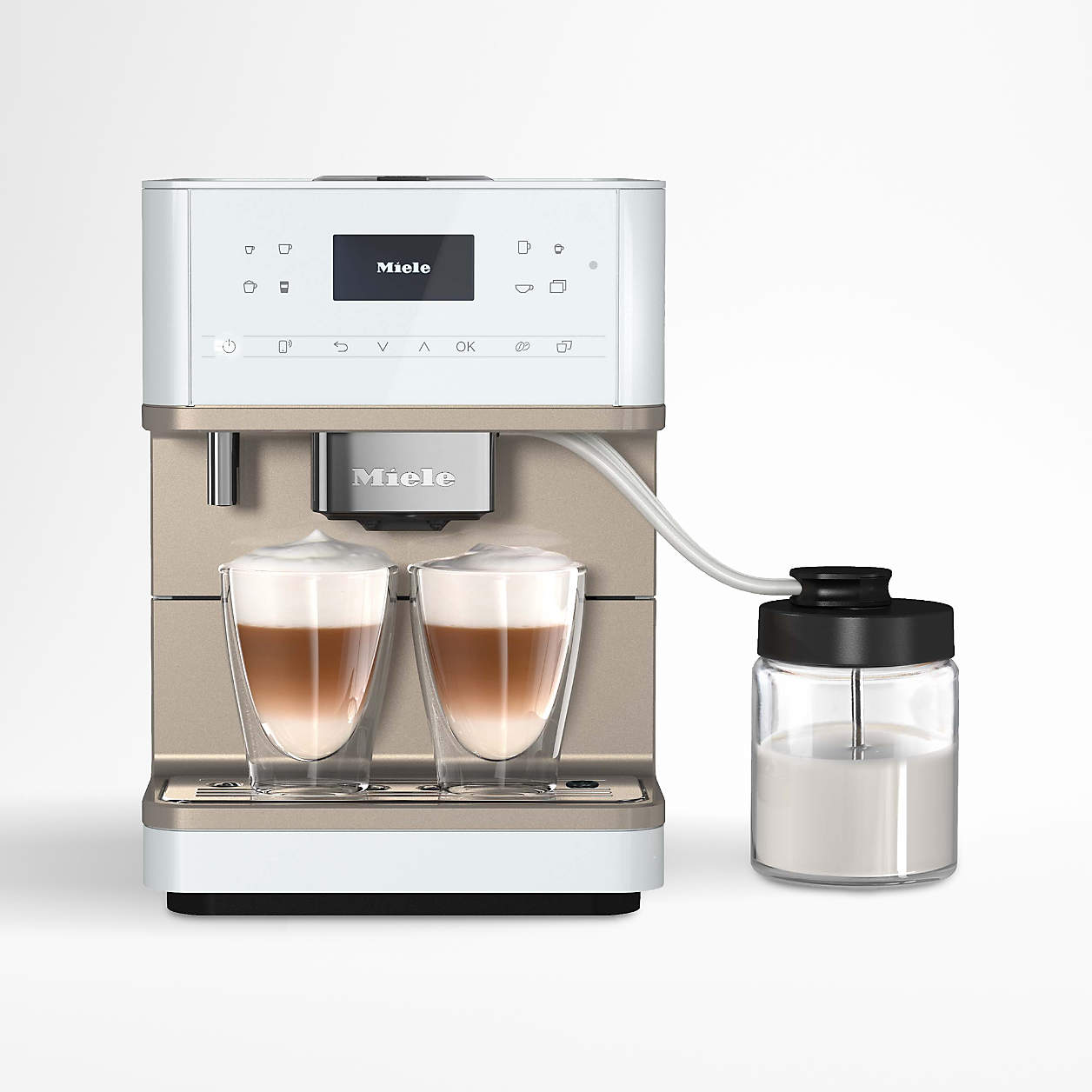 Miele CM6360 Lotus White Countertop Coffee and Espresso Machine with