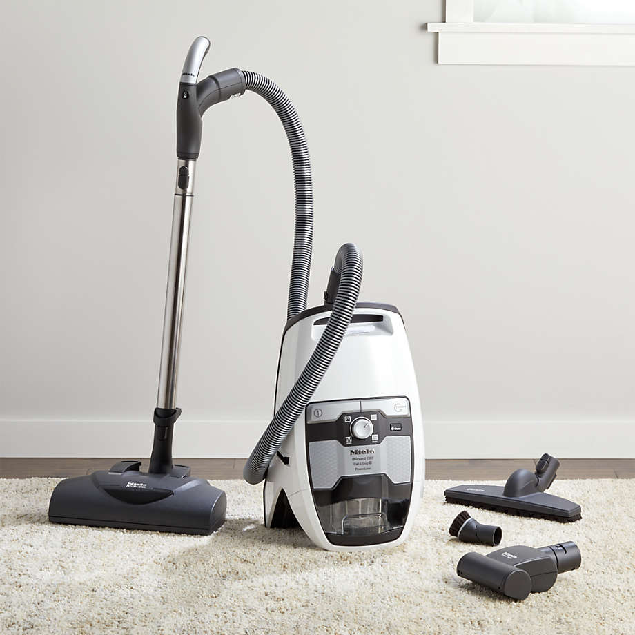 Spanje cache Vol Miele Blizzard CX1 Cat & Dog Lotus White Bagless Canister Vacuum Cleaner +  Reviews | Crate & Barrel