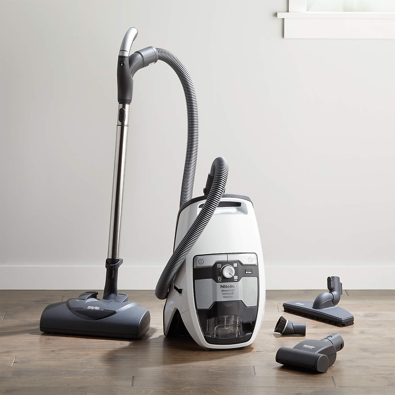 Miele Blizzard CX1 Cat & Dog Lotus White Bagless Canister Vacuum