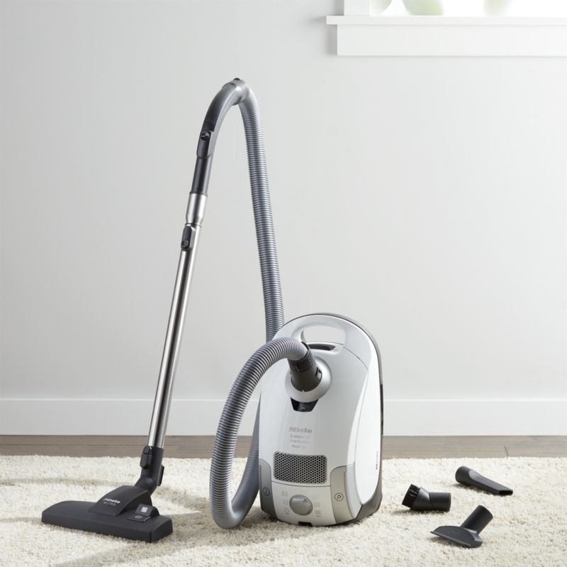 Miele Compact C1 Pure Suction Lotus White Canister Vacuum Cleaner + Reviews Crate & Barrel