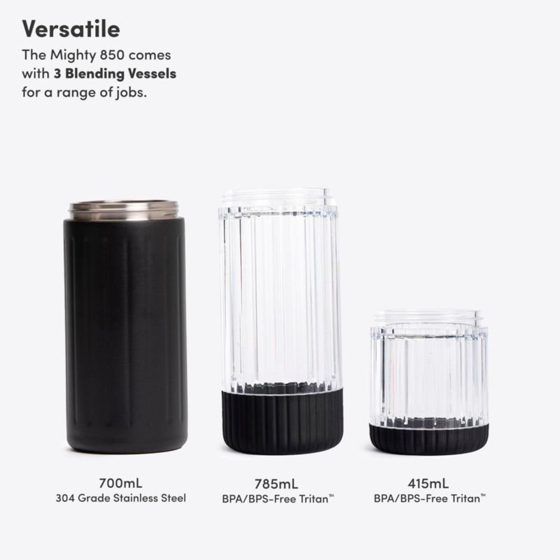 Beast ® Blender Mighty Plus 850 Stainless Steel in Black - image 6 of 8