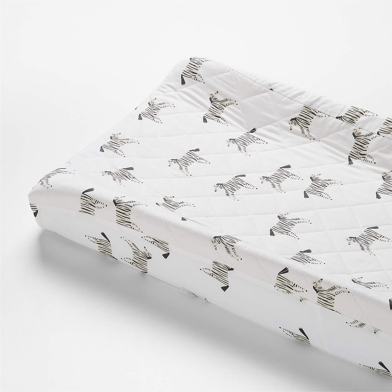 Modern Mikumi Organic Zebra Baby Changing Pad Cover Crate & Kids