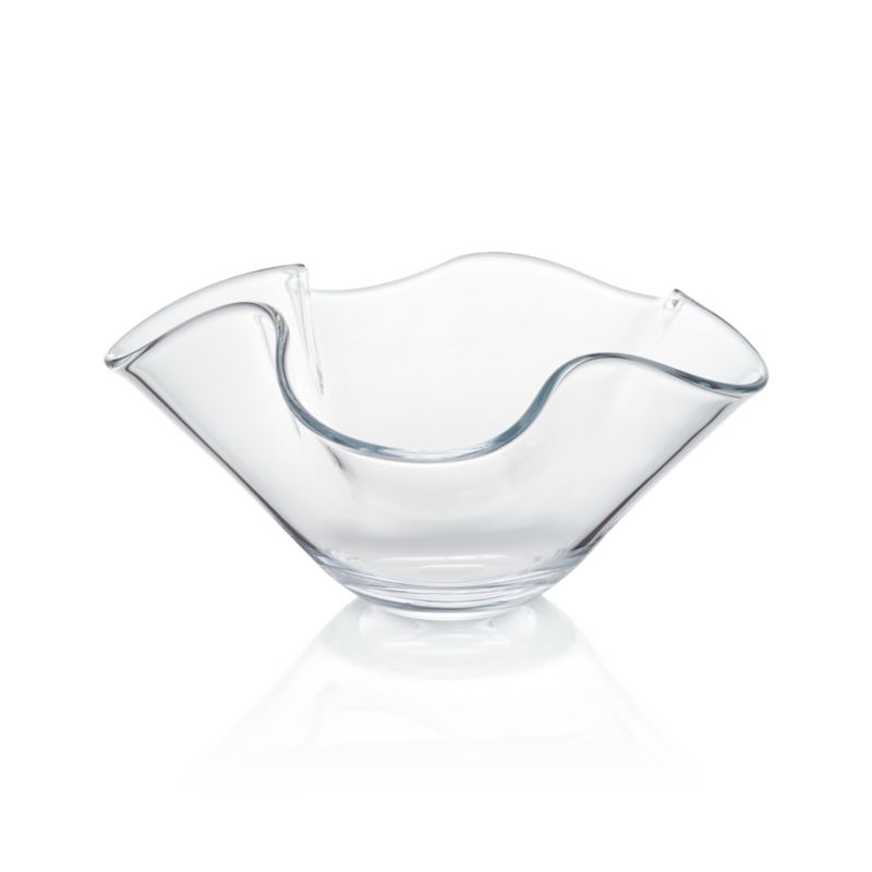 Mila Clear Glass Ruffle 11" Small Bowl - image 2 of 4