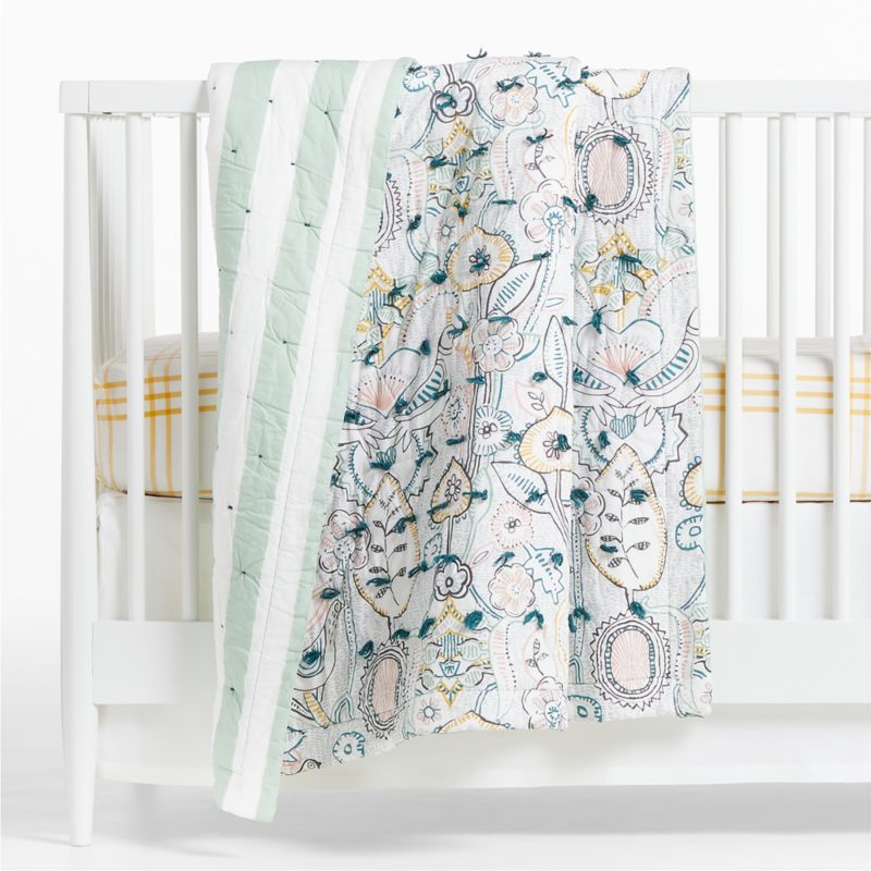 Stax Organic Cotton Yellow Baby Crib Fitted Sheet - image 6 of 9