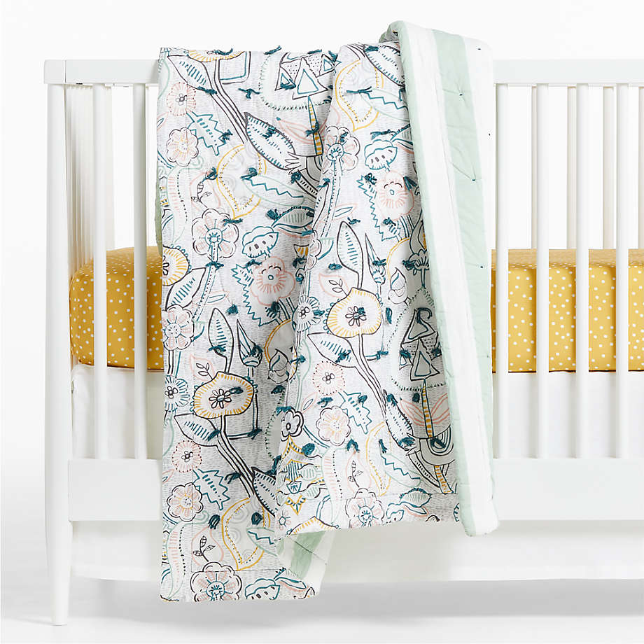 Gold polka outlet dot crib bedding