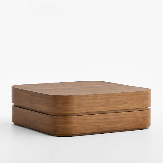 Milano Natural Walnut 48" Storage Coffee Table