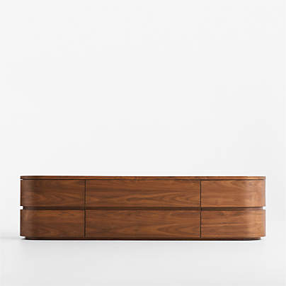 Milano 74" Walnut Storage Media Console