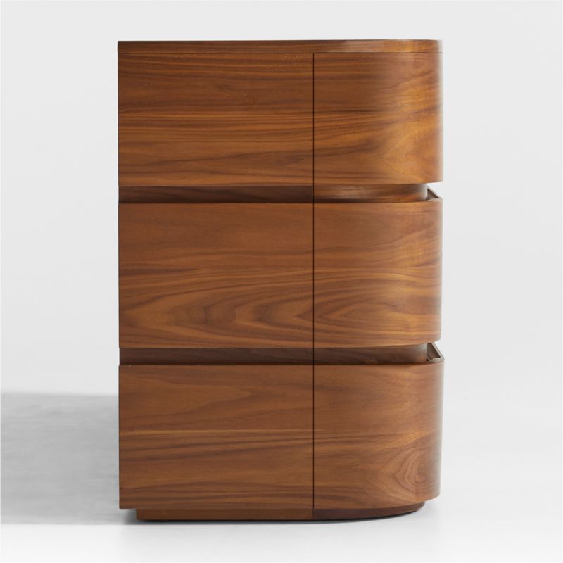 Milano Natural Walnut Wood 9-Drawer Dresser - image 7 of 9