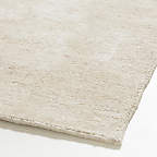 Milano Wool and Viscose Hand-Knotted Beige Area Rug 8'x10' | Crate & Barrel