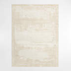 Milano Wool and Viscose Hand-Knotted Beige Area Rug 8'x10' | Crate & Barrel