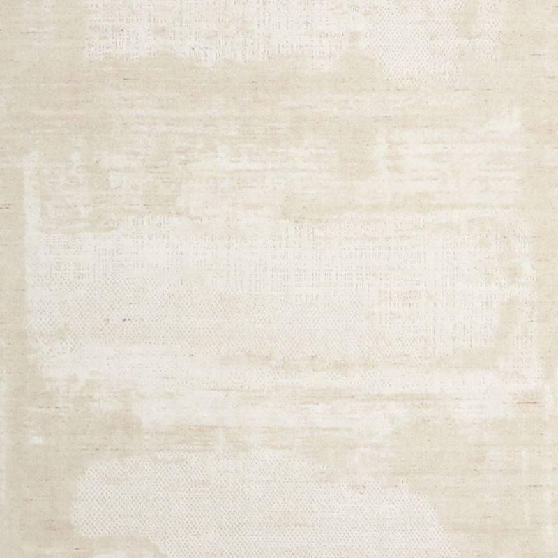 Milano Wool and Viscose Hand-Knotted Beige Area Rug 9'x12' - image 0 of 5