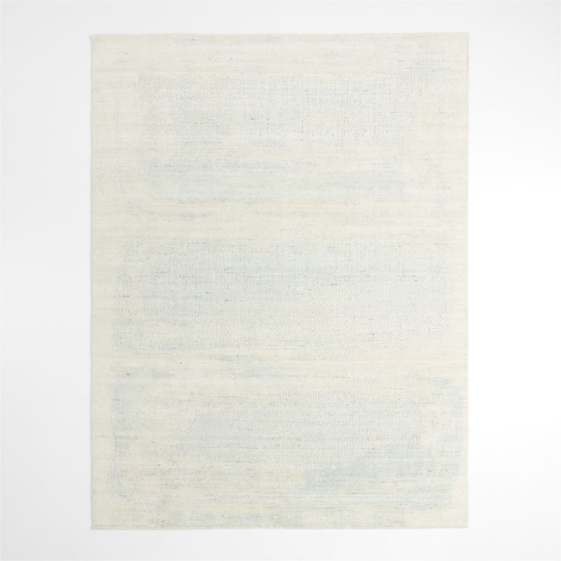 Milano Wool and Viscose Hand-Knotted Blue Area Rug 12'x15' - image 1 of 6