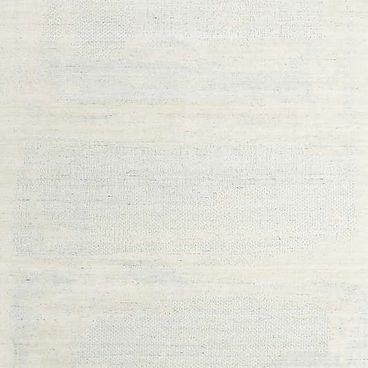 Milano Wool and Viscose Hand-Knotted Blue Area Rug