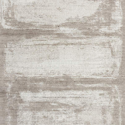 Milano Wool and Viscose Hand-Knotted Brown Area Rug 12'x15'