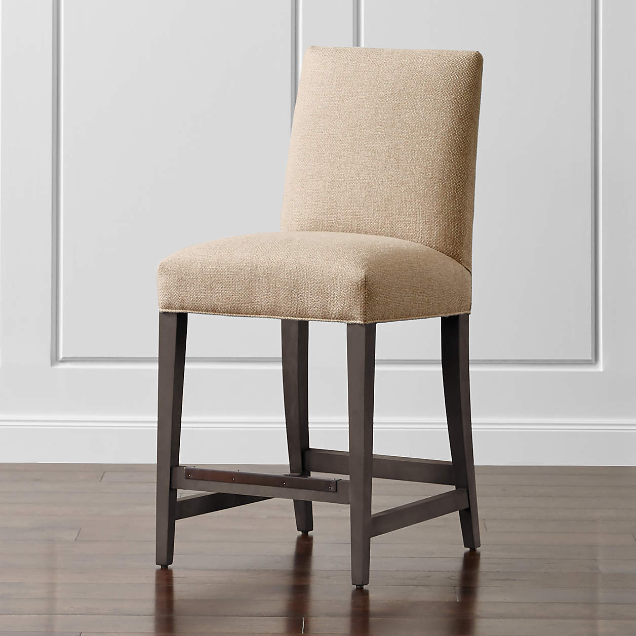 Miles Upholstered Counter Stool + Reviews Crate & Barrel