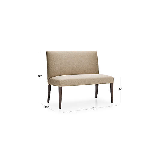 Miles 42" Upholstered Small Dining Banquette Bench