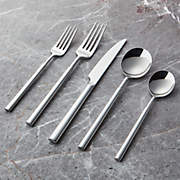 Aero Black Flatware 5-Piece Place Setting + Reviews