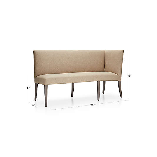 Miles Right Facing Return Banquette Bench