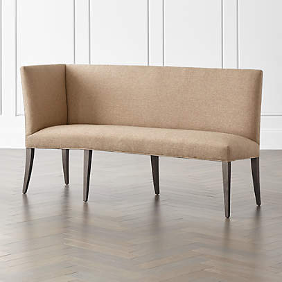 Counter height store banquette bench
