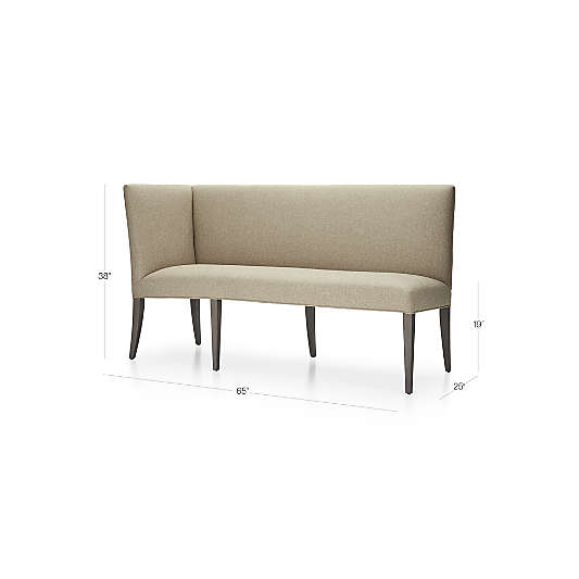 Miles Left Facing Return Banquette Bench