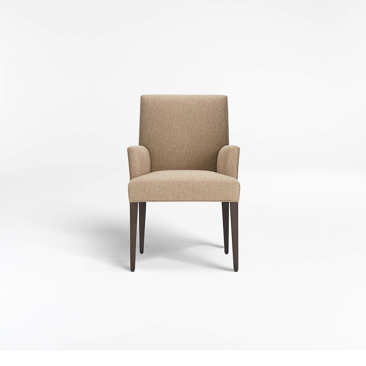 Miles Upholstered Dining Arm Chair + Reviews Crate & Barrel