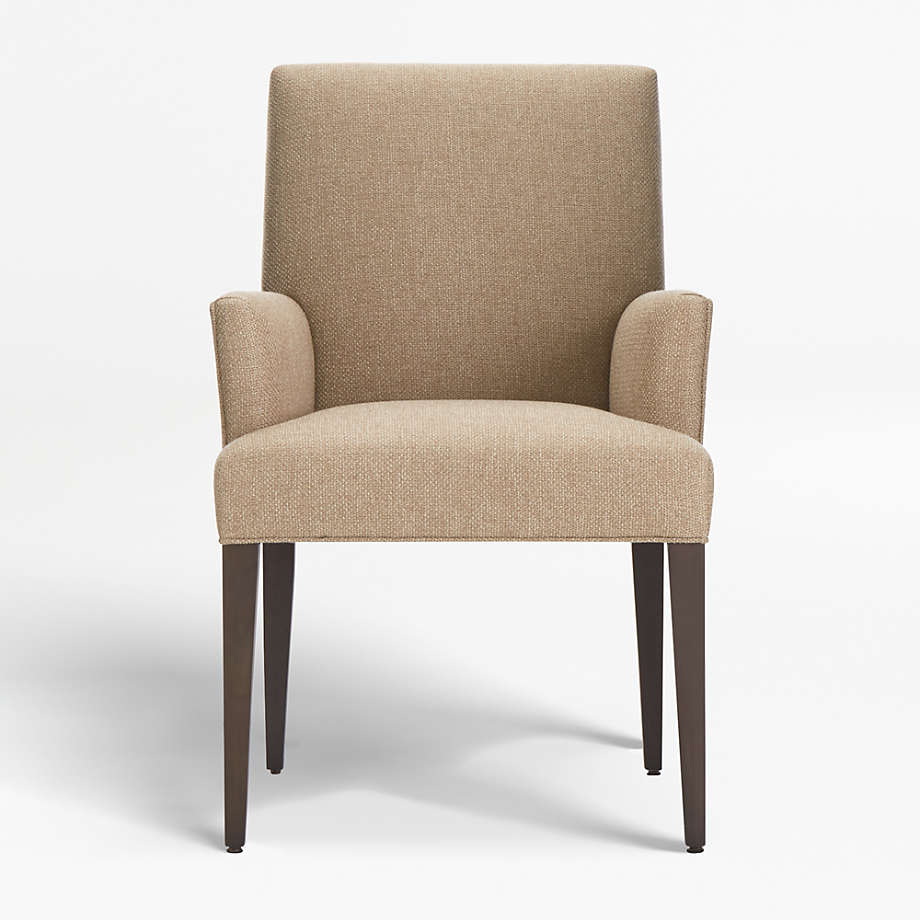 Upholstered Dining Arm Chair + Reviews | Crate & Barrel