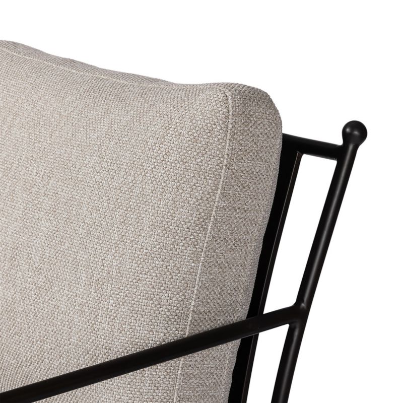 Millie Ecru Metal Outdoor Lounge Chair - image 5 of 7