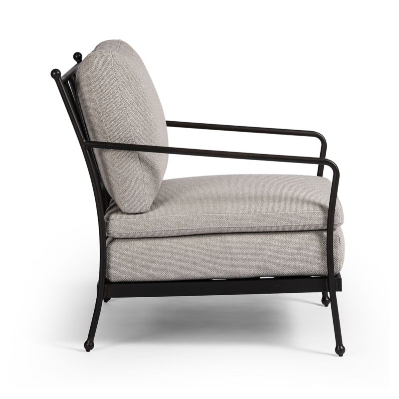 Millie Ecru Metal Outdoor Lounge Chair - image 3 of 7