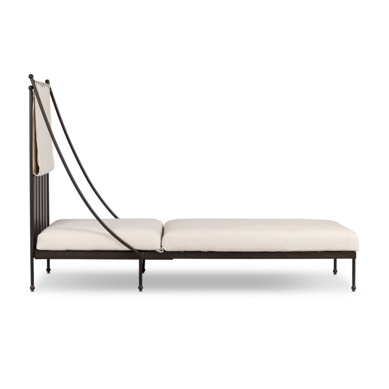 Millie Adjustable Striped Outdoor Sun Lounger - image 7 of 10