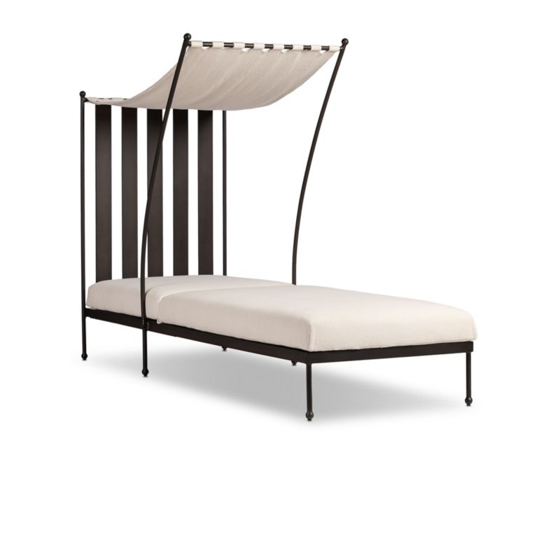 Millie Adjustable Striped Outdoor Sun Lounger - image 4 of 10