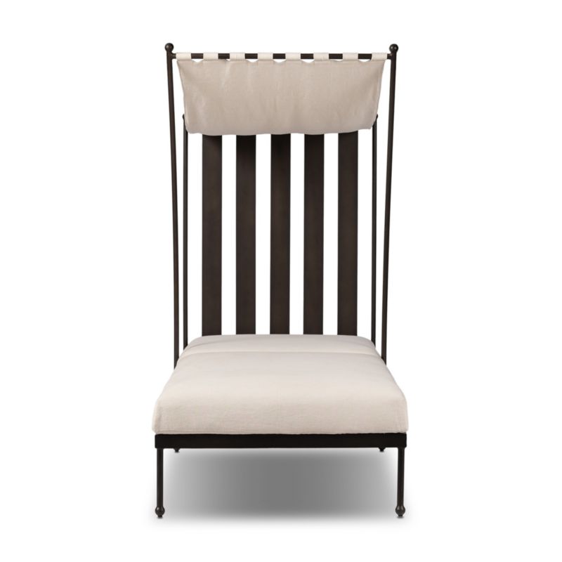 Millie Adjustable Striped Outdoor Sun Lounger - image 2 of 10