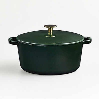 View Milo by Kana Cast Iron Cookware Classic 5.5qt Dutch Oven Emerald details