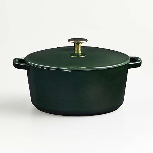 Milo by Kana Cast Iron Cookware Classic 5.5qt Dutch Oven Emerald