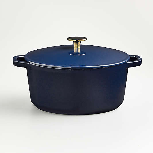 Milo by Kana Cast Iron Cookware Classic 5.5qt Dutch Oven Navy