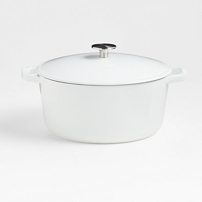 View Milo by Kana Cast Iron Cookware Classic 5.5qt Dutch Oven White details