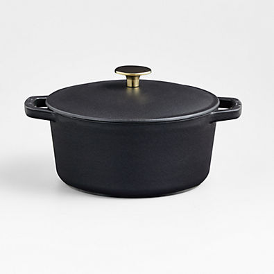 View Milo by Kana Cast Iron Cookware Mini 3.5qt Dutch Oven Black details