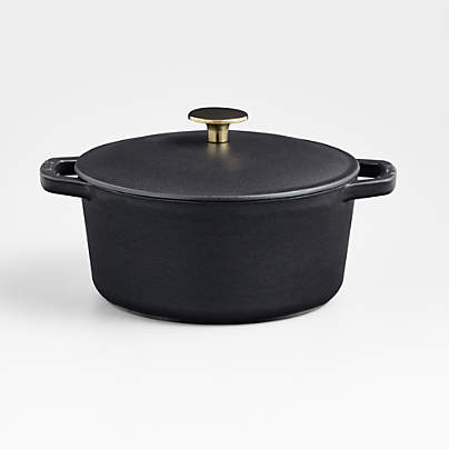 10 inch Enameled Cast Iron Skillet - Milo by Kana Black