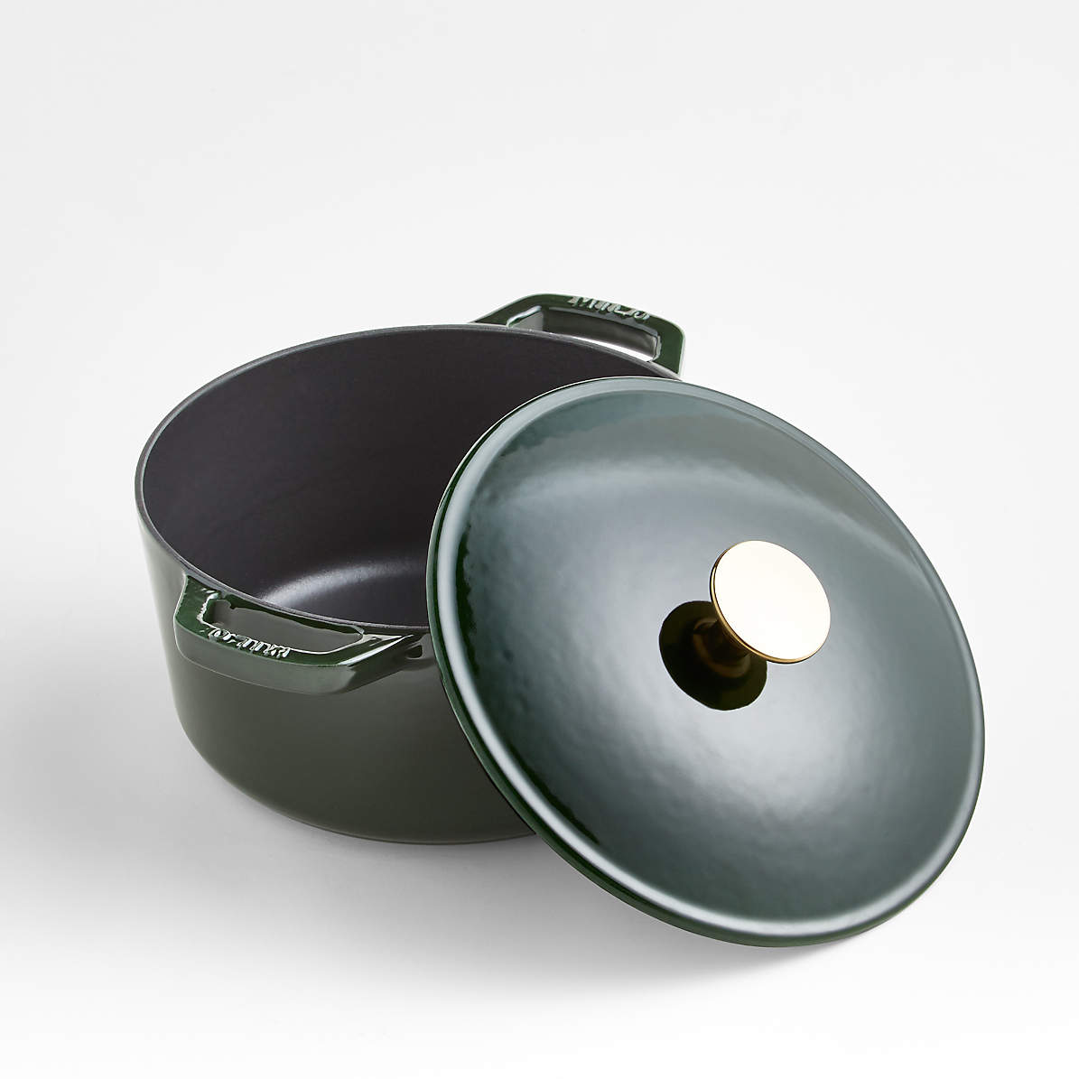 Kana Lifestyle Milo Cast Iron Covered Dutch Oven, Enameled In Emerald  Green, 5.5-Quart With Lid, By Kana