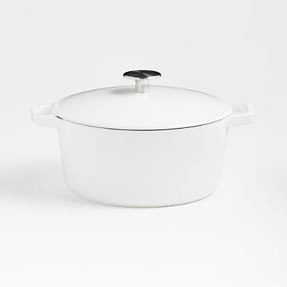 Milo by Kana Cast Iron Cookware Mini 3.5qt Dutch Oven White