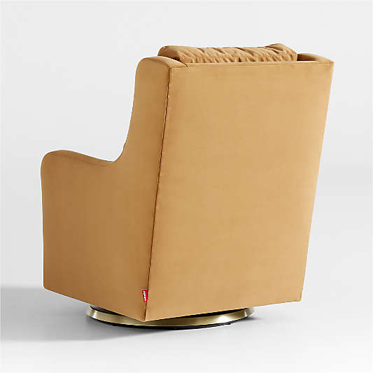 Milo Tan Nursery Swivel Glider Chair