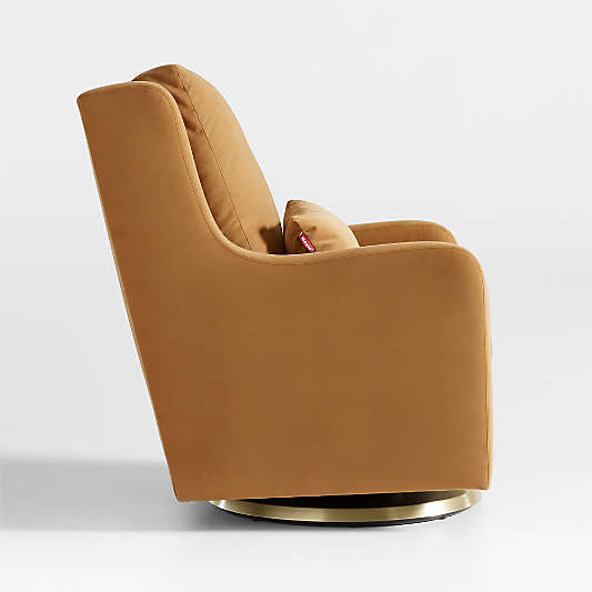 Milo Tan Nursery Swivel Glider Chair