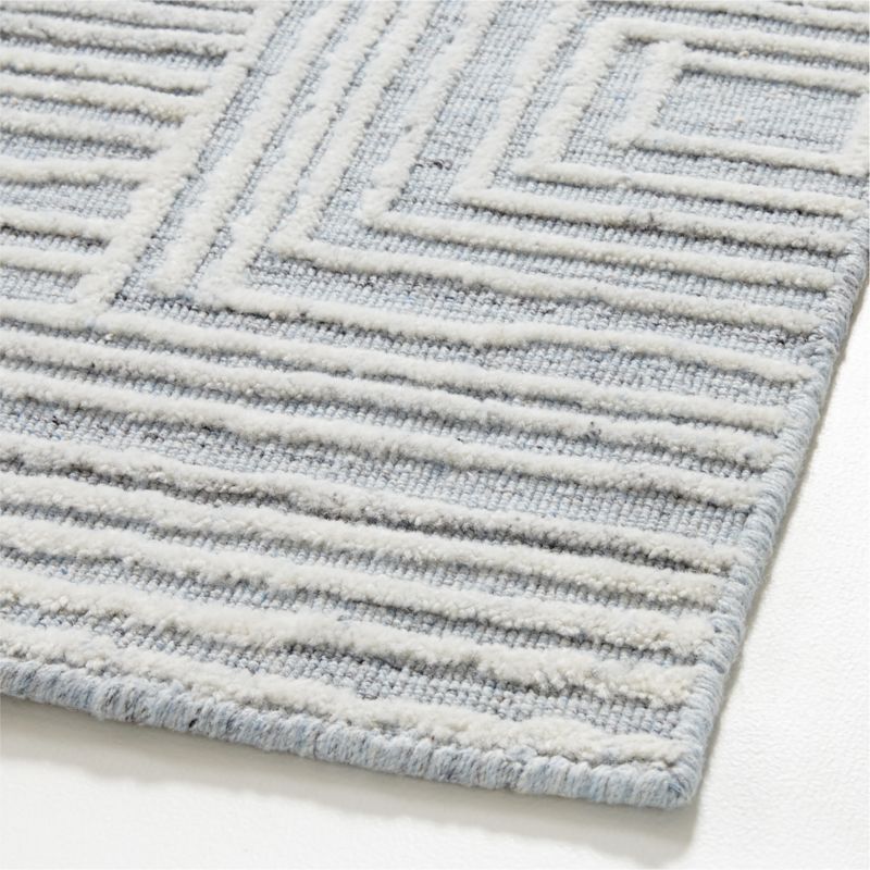 Milos Wool and Viscose Blue Area Rug 8'x10' - image 4 of 5