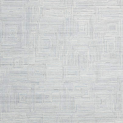 Milos Wool and Viscose Handwoven Blue Rug Swatch 12"x18"